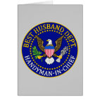 Official Best Husband Department Seal Greeting Card