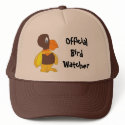 Official Bird Watcher- Cartoon Bird hats