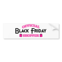 Official Black Friday Shopper (Pink) bumper stickers