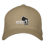 Official Black Logo Fitted Hat Embroidered Baseball Cap