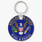Official Brother Seal Round Keychain
