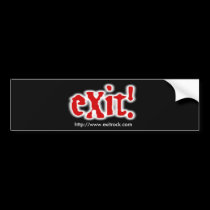 Official (c) Exit Bumper Sticker bumper stickers