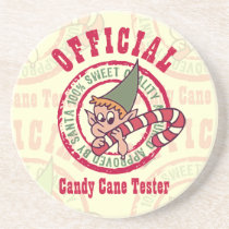 Official Candy Cane Tester Coaster coasters