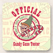 Official Candy Cane Tester Cork Coaster cork coasters
