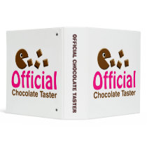 Official Chocolate Taster (2.0) binders by artberry Official Chocolate Taster (2.0) binders