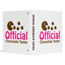 Official Chocolate Taster binders by artberry Official Chocolate Taster binders