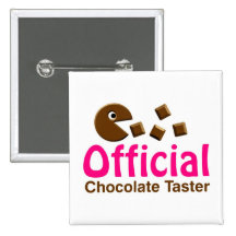 Official Chocolate Taster Button