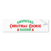 Official Christmas Cookie Baker Bumper Stickers