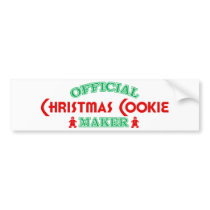 Official Christmas Cookie Maker Bumper Sticker