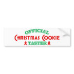 Official Christmas Cookie Taster Bumper Stickers