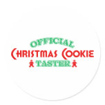 Official Christmas Cookie Taster Sticker