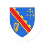 Official Coat Arms Armagh Heraldry Symbol Ireland Round Stickers