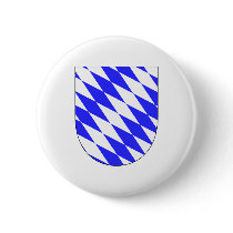 Official Coat of Arms Bavaria Germany Symbol Pinback Button