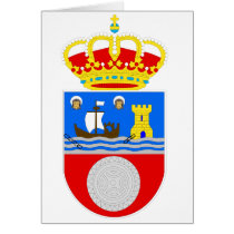 Official Coat of Arms Cantabria Spain Symbol Logo Greeting Card