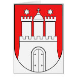 Official Coat of Arms Hamburg Germany Symbol cards