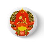 Official Coat of arms Kazakhstan Heraldry Symbol Pinback Buttons