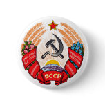 Official Coat of arms of Belarus Heraldry Symbol Pinback Button