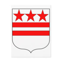Official Coat of Arms of George Washington Family Post Card