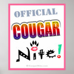 Official Cougar Nite Bar Poster