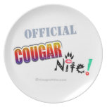 Official Cougar Nite! Party Plate