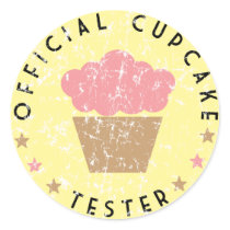 Official Cupcake Tester Sticker