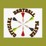 Official Dartball Player postcards