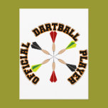 Official Dartball Player postcards