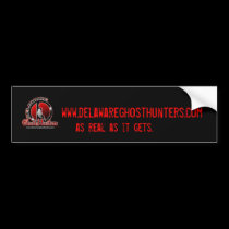Official Delaware Ghost Hunters Bumper Sticker bumper stickers