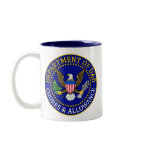 Official Department of Dad Seal Two-Tone Mug