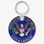 Official Department of Mom Seal Round Keychain