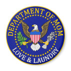 Official Department of Mom Seal Round Magnet