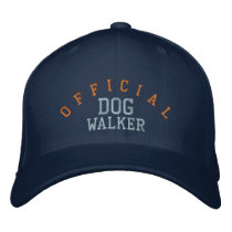 Official Dog Walker Hat Embroidered Baseball Caps