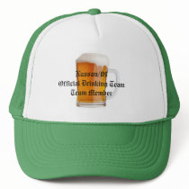Official Drinking Team hats