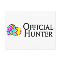 Official Easter Egg Hunter postcards by TeeZazzle Official Easter Egg Hunter postcards