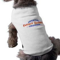 Official Fantasy Baseball Champion Doggie T-shirt