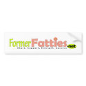 Official Former Fatties Logo Merch bumper stickers by formerfatties Official Former Fatties Logo Merch bumper stickers