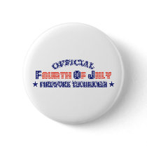 Official Fourth / 4th Of July Firework Technician Button