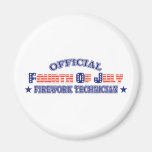 Official Fourth / 4th Of July Firework Technician Magnets