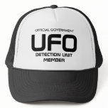 OFFICIAL GOVERNMENT, UFO, DETECTION UNIT MEMBER TRUCKER HATS