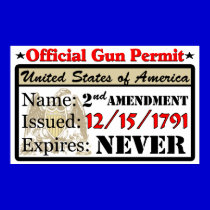 Official Gun Permit! posters