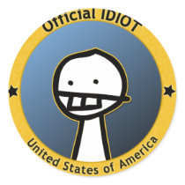 Official Idiot Sticker