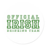 Official Irish Drinking Team Stickers