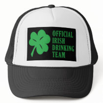 Official Irish Drinking Team Trucker hats