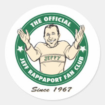 Official Jeff Rappaport Fan Club Stickers