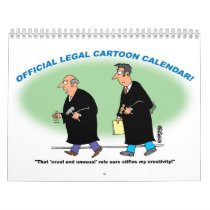 OFFICIAL LEGAL CARTOON CALENDAR by lawyer_gifts OFFICIAL LEGAL CARTOON CALENDAR