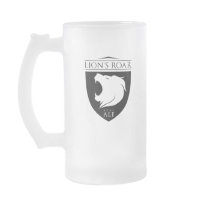OFFICIAL Lion's Roar Real Ale Glass mugs
