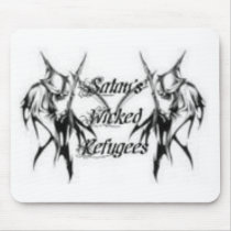 official logo of Satan's Wicked Refugees mousepads by stephenwroberts88 official logo of Satan's Wicked Refugees mousepads