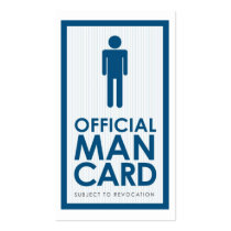Official Man Card Business Card Templates