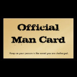 Official Man Card business cards