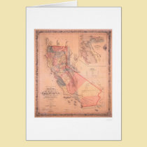 Official Map of California cards